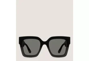 TWO-TONE OVERSIZED SQUARE SUNGLASSES