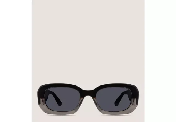 TWO-TONE RECTANGULAR SUNGLASSES
