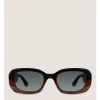 TWO-TONE RECTANGULAR SUNGLASSES